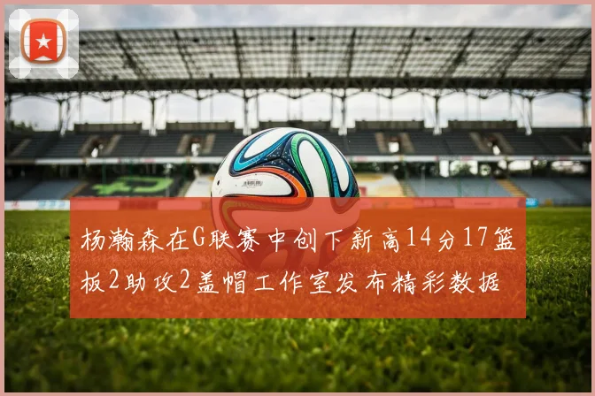 杨瀚森在G联赛中创下新高14分17篮板2助攻2盖帽工作室发布精彩数据海报